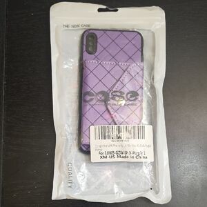 Purple Wallet Case for iPhone X